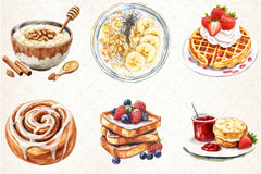 Easy Breakfast Clipart Bundle - CraftNest - Digital Crafting and Art