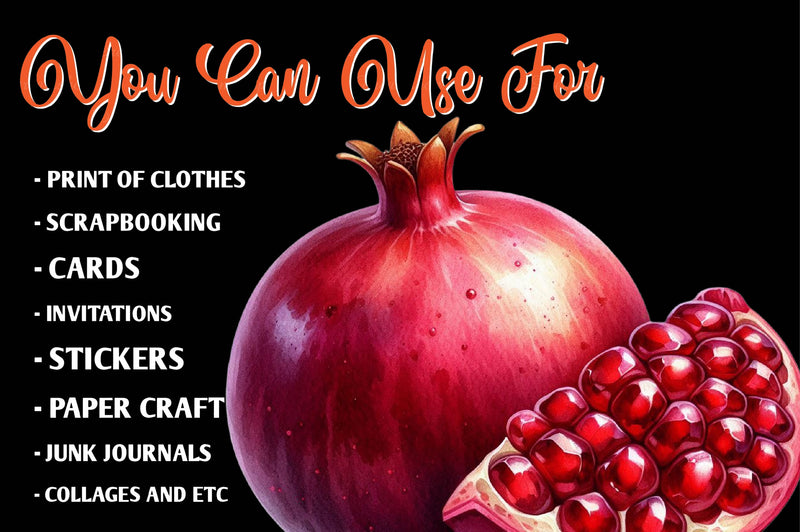 Autumn Fruits Clipart Bundle - CraftNest - Digital Crafting and Art