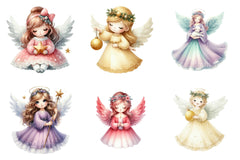 Christmas Angels Clipart Bundle - CraftNest - Digital Crafting and Art