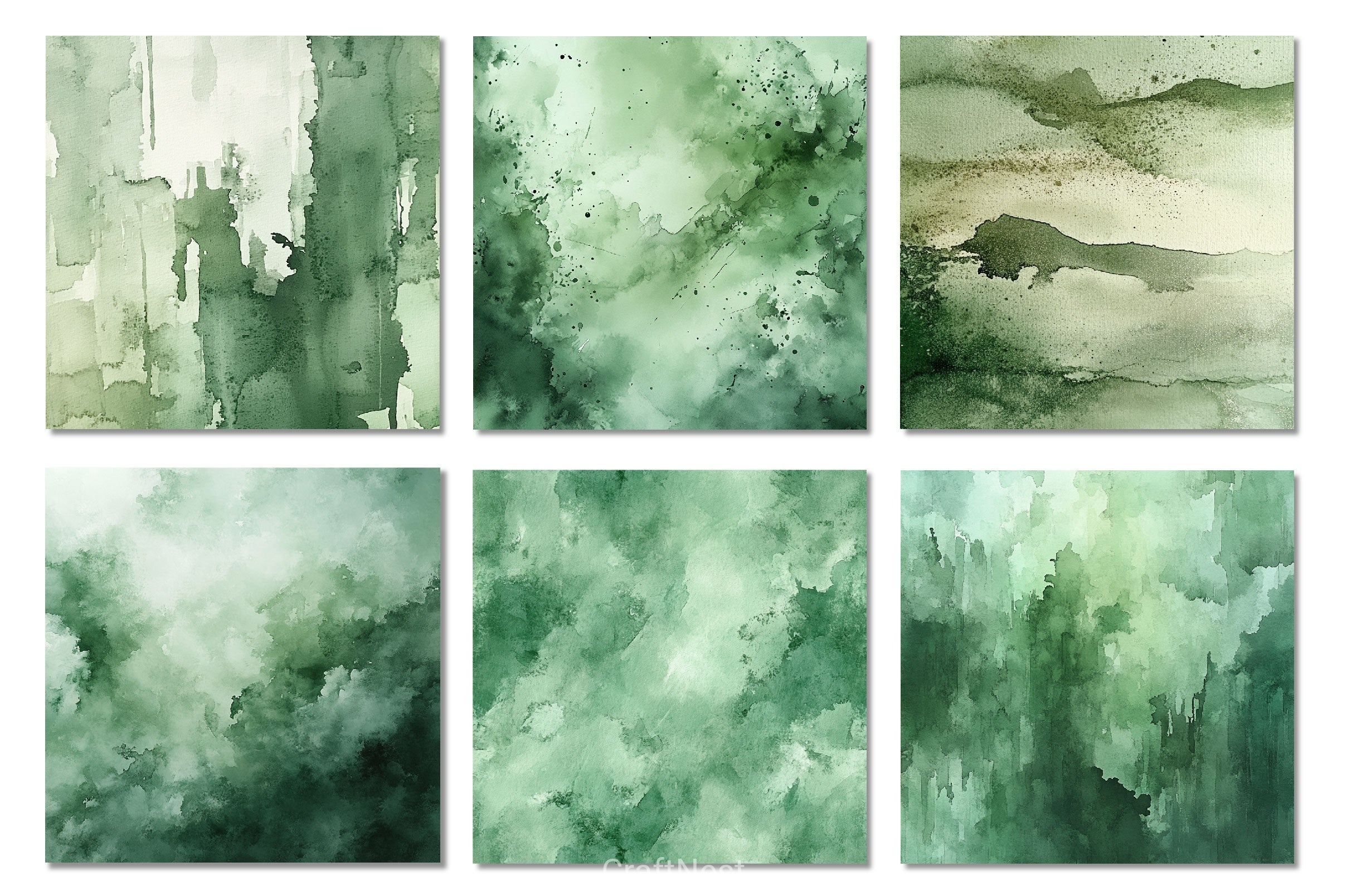 Sage Green Background Papers Clipart Bundle - CraftNest - Digital Crafting and Art