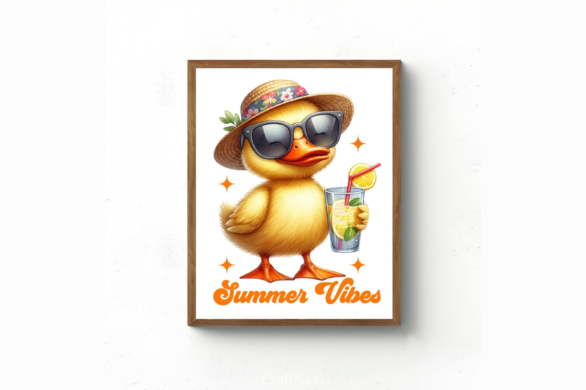 Summer Vibes Funny Duck Clipart Bundle - CraftNest - Digital Crafting and Art