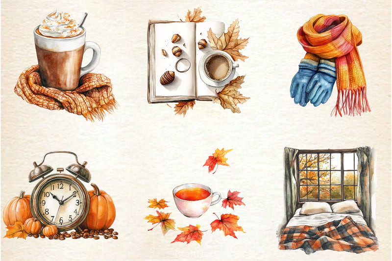 Morning And Fall Clipart Bundle 2 - CraftNest - Digital Crafting and Art