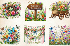 Spring Garden Clipart Bundle 7 - CraftNest - Digital Crafting and Art