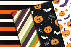 Happy Halloween Digital Paper Background 3 - CraftNest - Digital Crafting and Art
