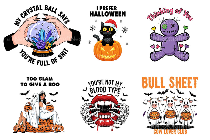 Sarcastic Halloween Clipart Bundle - CraftNest - Digital Crafting and Art