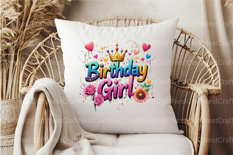 Birthday Girl Clipart Bundle 1 - CraftNest - Digital Crafting and Art