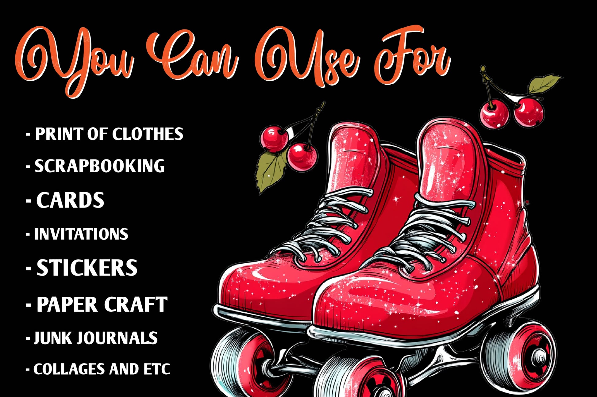 Cherry Red Magical Summer Clipart Bundle - CraftNest - Digital Crafting and Art