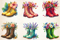 Garden Boots Clipart Bundle 3 - CraftNest - Digital Crafting and Art