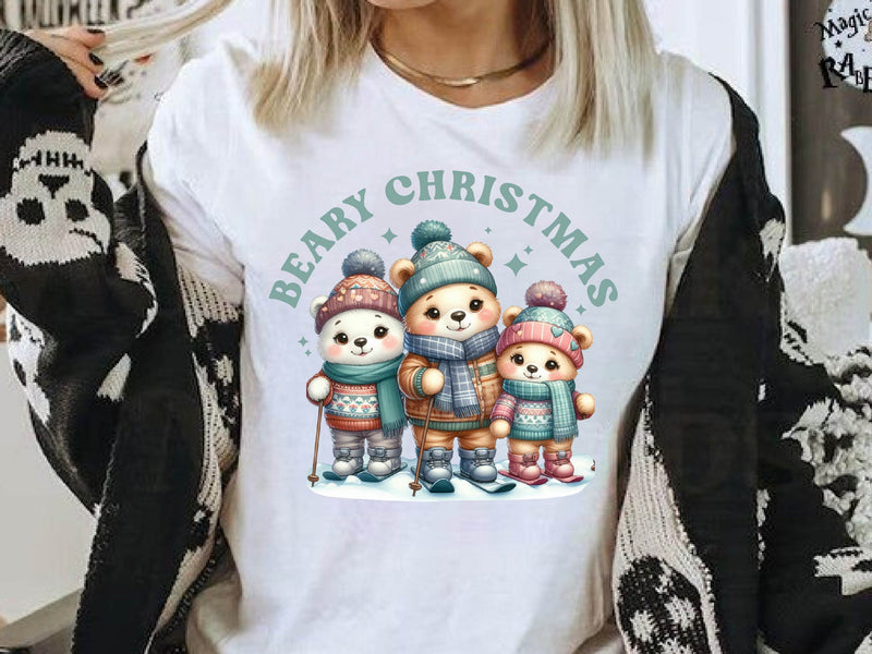 Beary Christmas Animal Christmas Clipart Bundle - CraftNest - Digital Crafting and Art