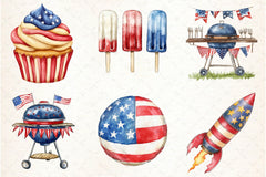 4th of July Independence Day Clipart Bundle 1 - CraftNest - Digital Crafting and Art
