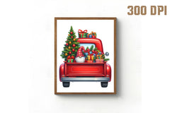 Merry Christmas Truck Clipart Bundle 3 - CraftNest - Digital Crafting and Art