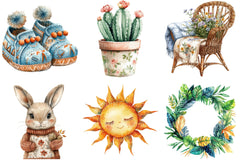 Boho Nursery Clipart - CraftNest - Digital Crafting and Art