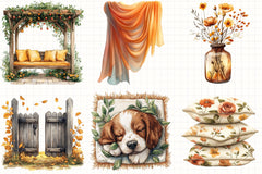 Autumn Clipart Set - CraftNest - Digital Crafting and Art