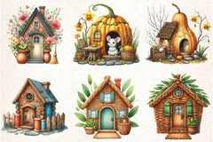 Mouse House Clipart Bundle 1 - CraftNest - Digital Crafting and Art