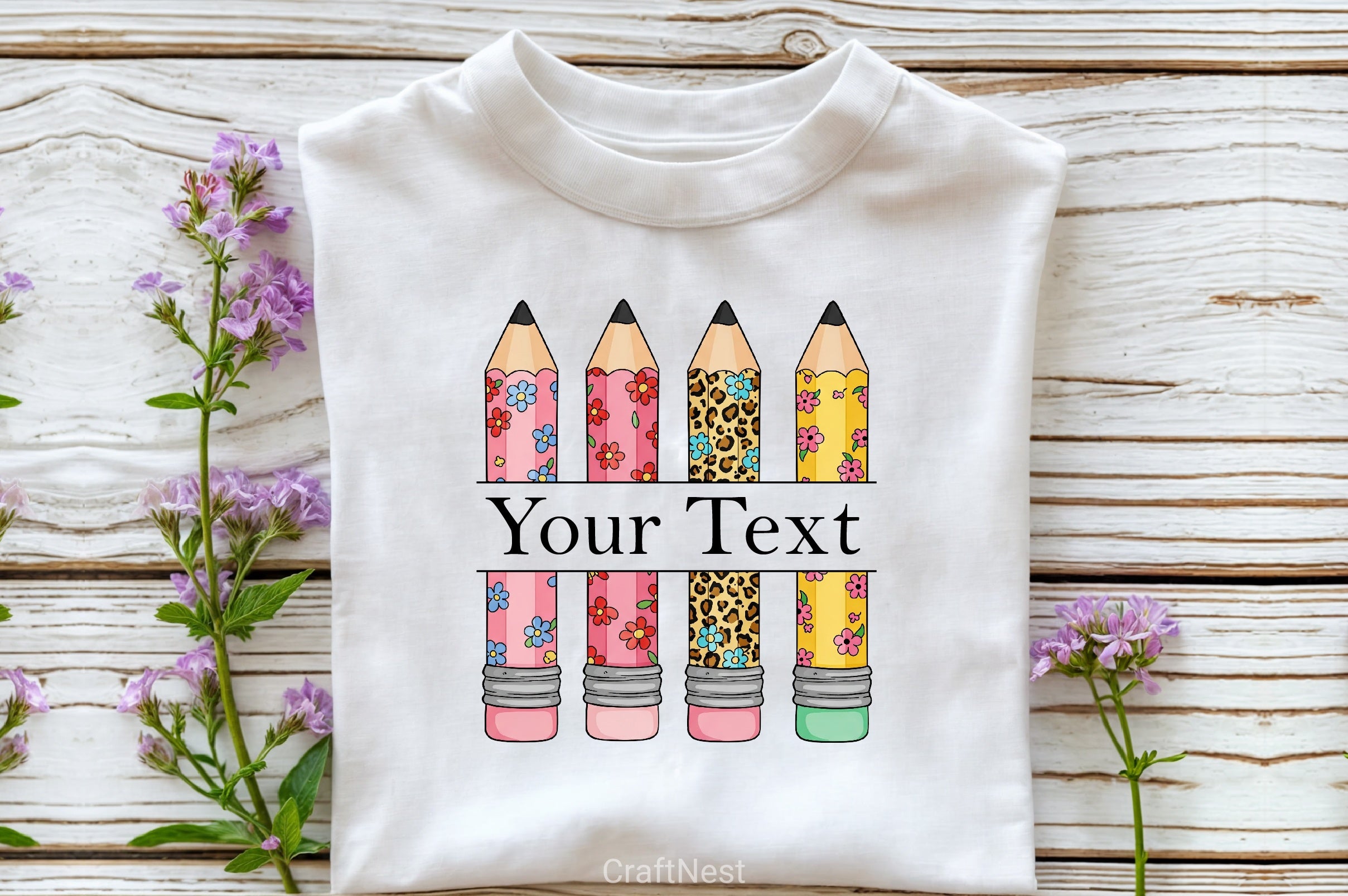 Pencil Trio Monogram Frame Clipart Bundle - CraftNest - Digital Crafting and Art