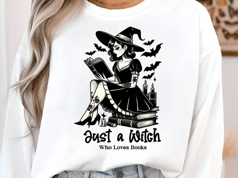Just A Witch Who Loves Books Halloween Clipart Bundle - CraftNest - Digital Crafting and Art