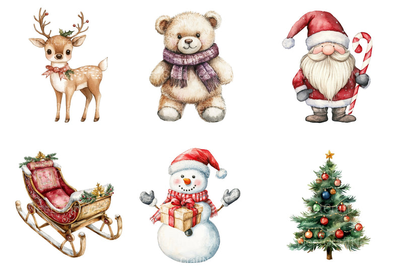 Neutral Christmas Clipart Bundle 2 - CraftNest - Digital Crafting and Art