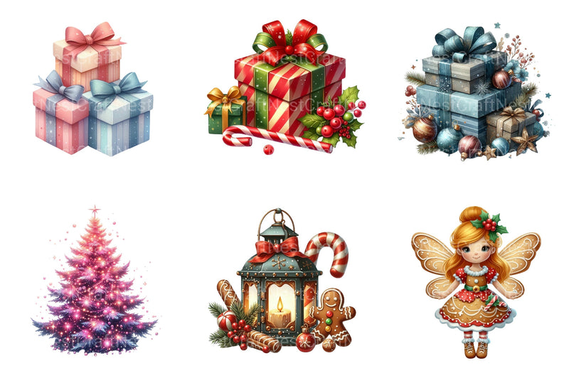 Christmas Presents & Gifts Clipart Bundle for Commercial Use - CraftNest - Digital Crafting and Art