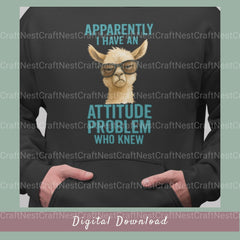 Attitude Problem Llama Clipart Bundle - CraftNest - Digital Crafting and Art