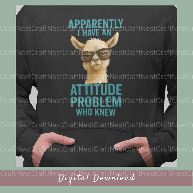 Attitude Problem Llama Clipart Bundle - CraftNest - Digital Crafting and Art