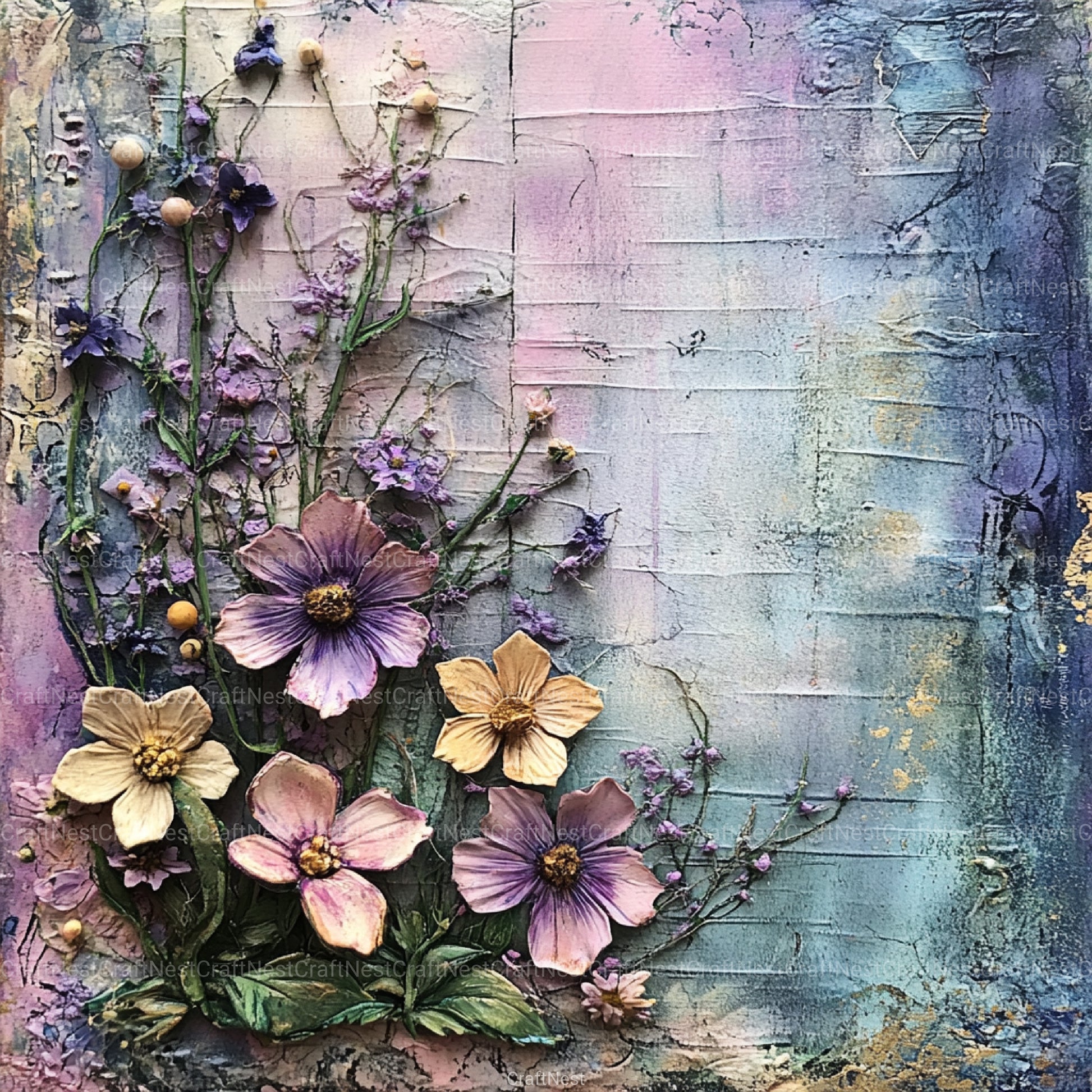 Pastel Garden Dreams Clipart Bundle - CraftNest - Digital Crafting and Art