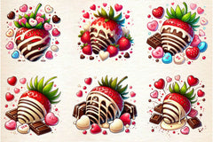Valentine Chocolate Strawberry Clipart Bundle - CraftNest - Digital Crafting and Art