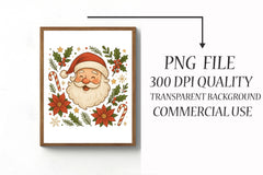 Vintage Santa Face Clipart Bundle - CraftNest - Digital Crafting and Art