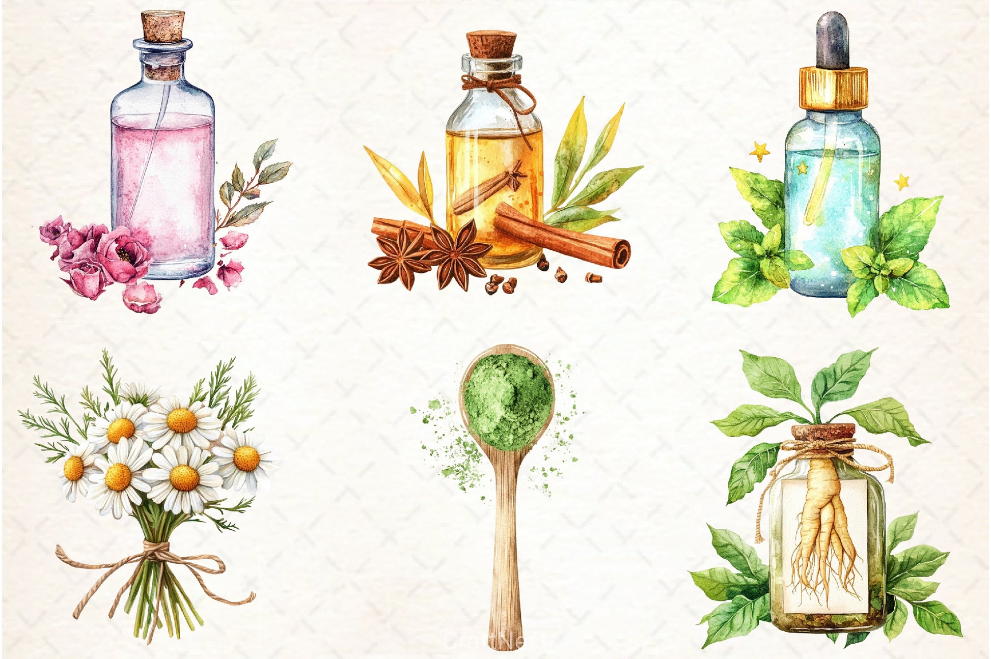 Natural Remedies Clipart Bundle 4 - CraftNest - Digital Crafting and Art
