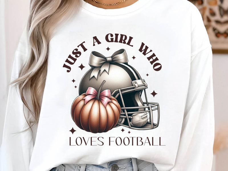 Just A Girl Who Loves Football Clipart Bundle - CraftNest - Digital Crafting and Art