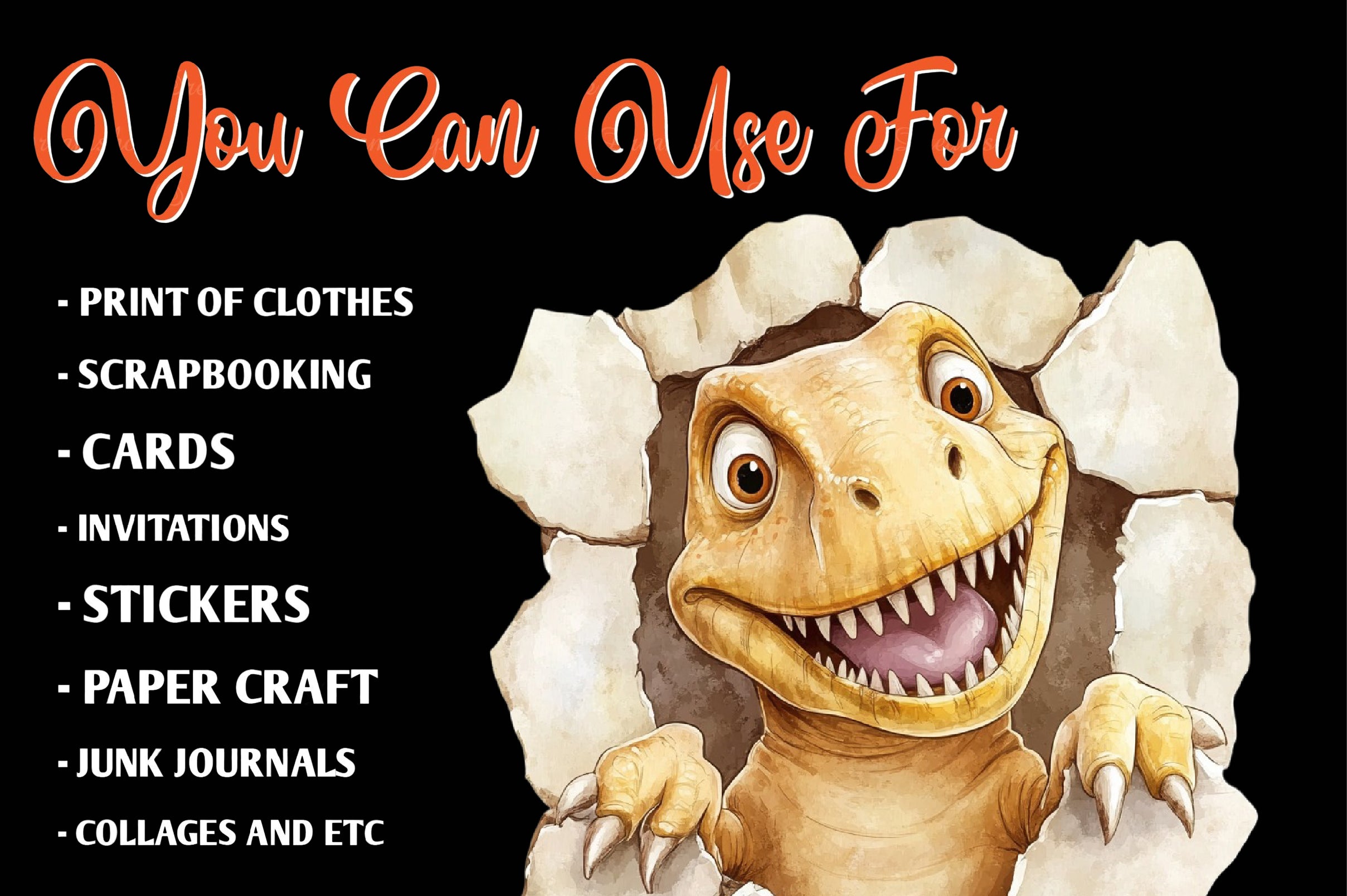 Paleontology Dinosaur Animal Clipart Bundle - CraftNest - Digital Crafting and Art