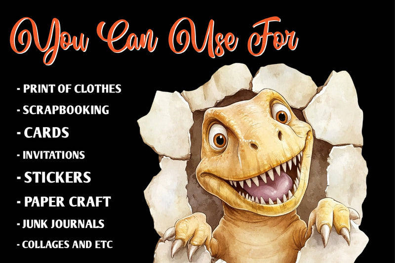 Paleontology Dinosaur Animal Clipart Bundle - CraftNest - Digital Crafting and Art