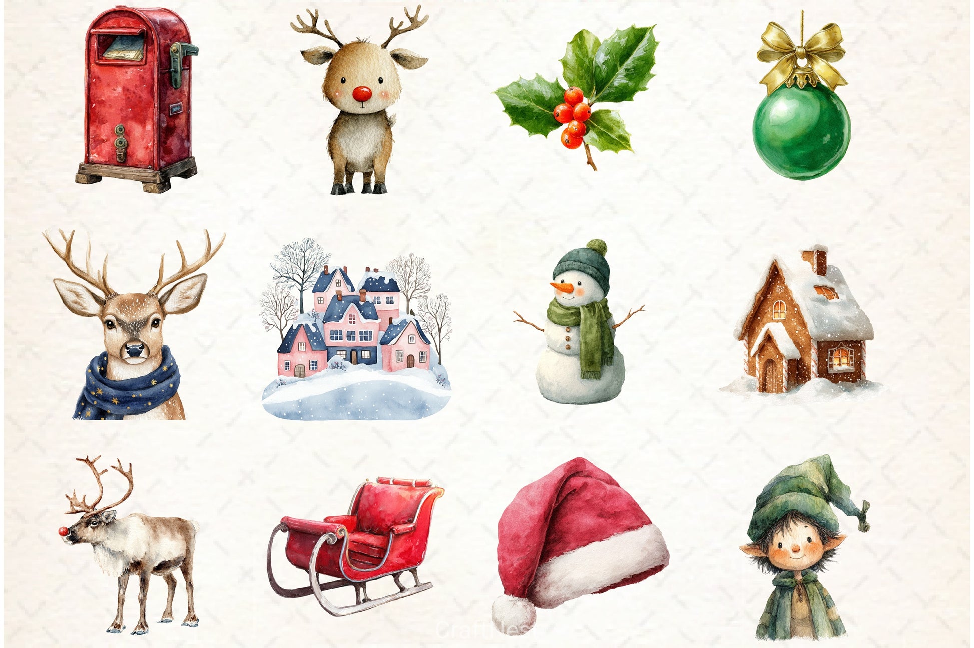 Christmas Winter Clipart Bundle 2 - CraftNest - Digital Crafting and Art