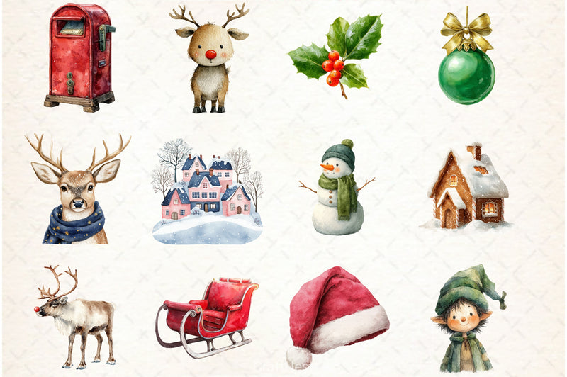 Christmas Winter Clipart Bundle 2 - CraftNest - Digital Crafting and Art