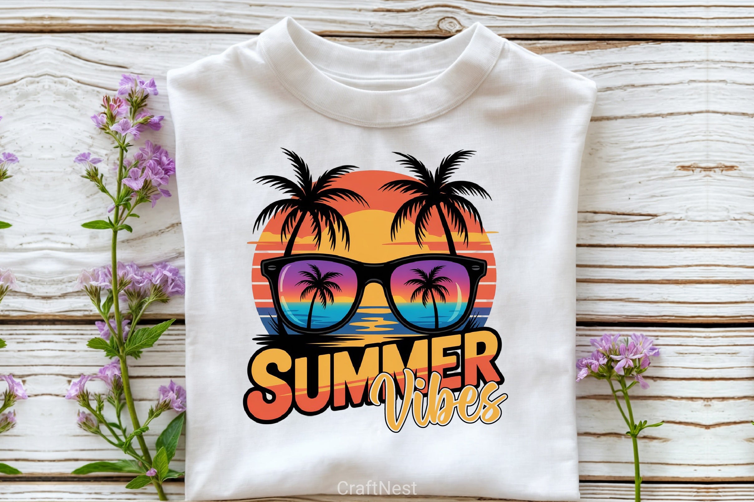 Vibrant Summer Vibes Clipart Bundle - CraftNest - Digital Crafting and Art