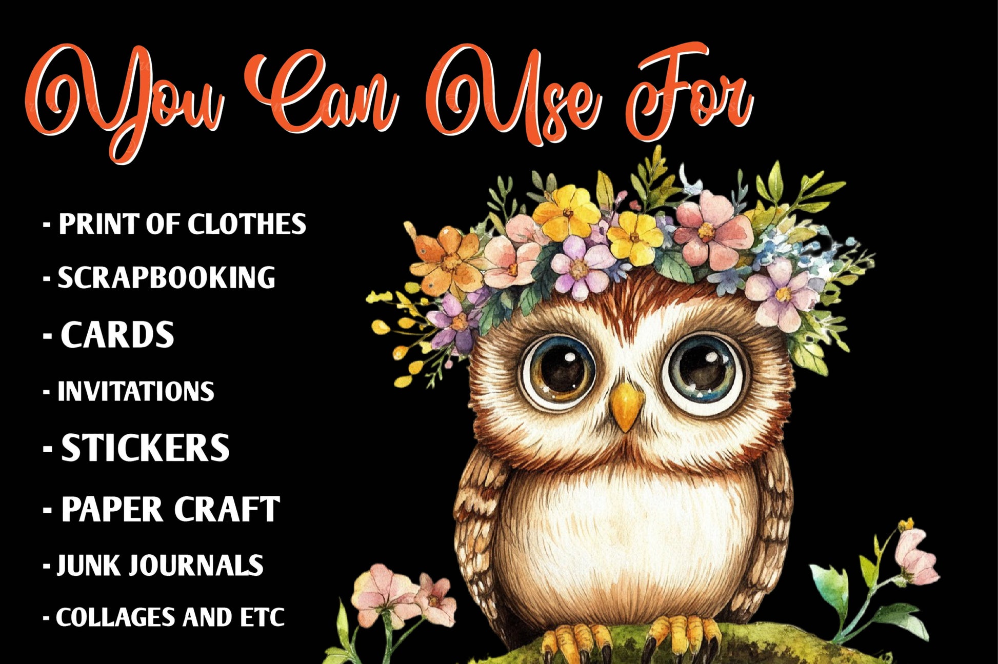 Sweet Woodland Floral Animal Creatures Clipart Bundle - CraftNest - Digital Crafting and Art