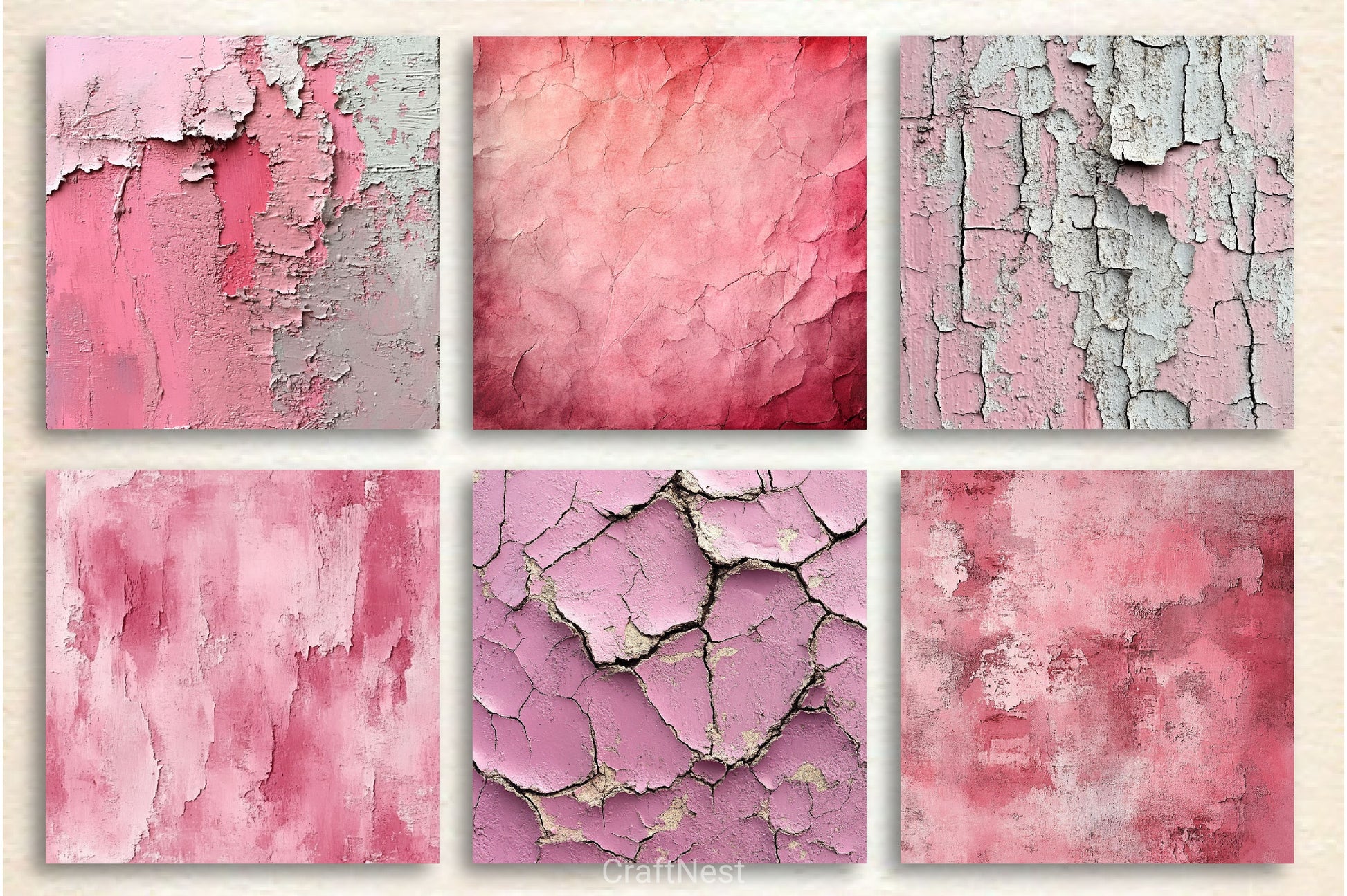 Seamless Blush Pink Grunge Backgrounds - CraftNest - Digital Crafting and Art