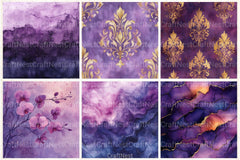 Luxury Purple Digital Paper - CraftNest - Digital Crafting and Art