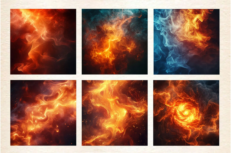 Hot Fire Smoke Background - CraftNest - Digital Crafting and Art