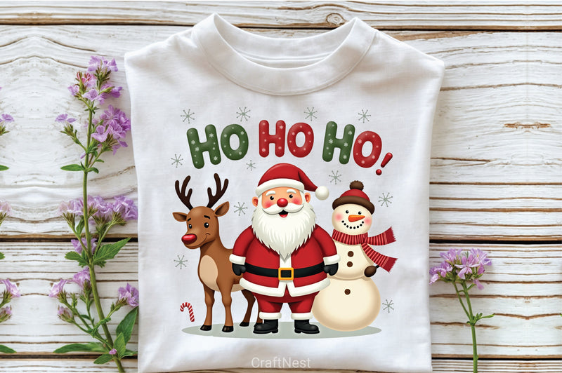 Funny Christmas Santa Reindeer Clipart Bundle - CraftNest - Digital Crafting and Art