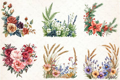 Floral Borders Clipart Bundle - CraftNest - Digital Crafting and Art