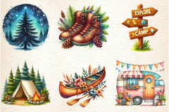 Camping Clipart Bundle 2 - CraftNest - Digital Crafting and Art