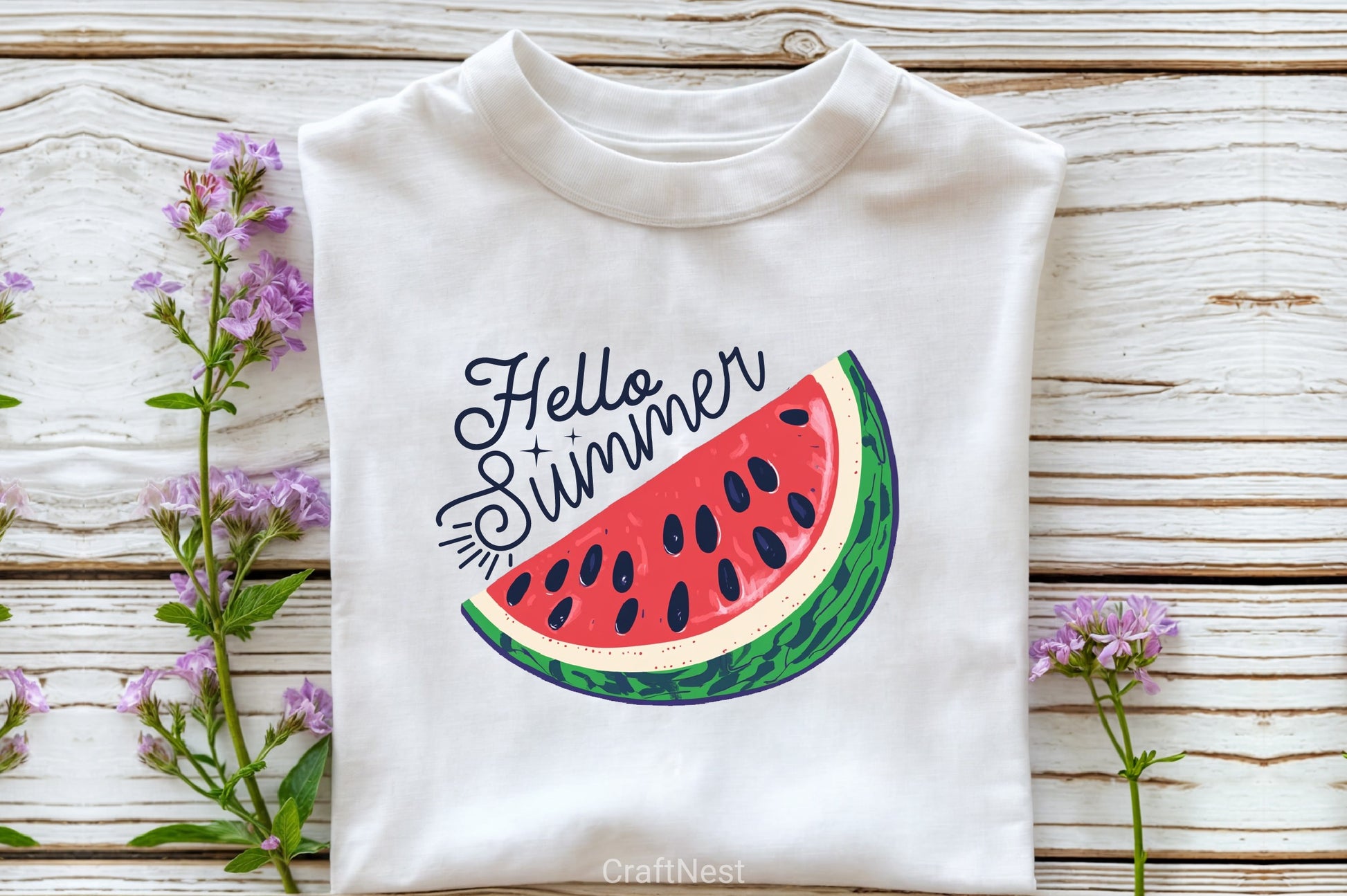 Hello Summer Watermelon Clipart Bundle 3 - CraftNest - Digital Crafting and Art