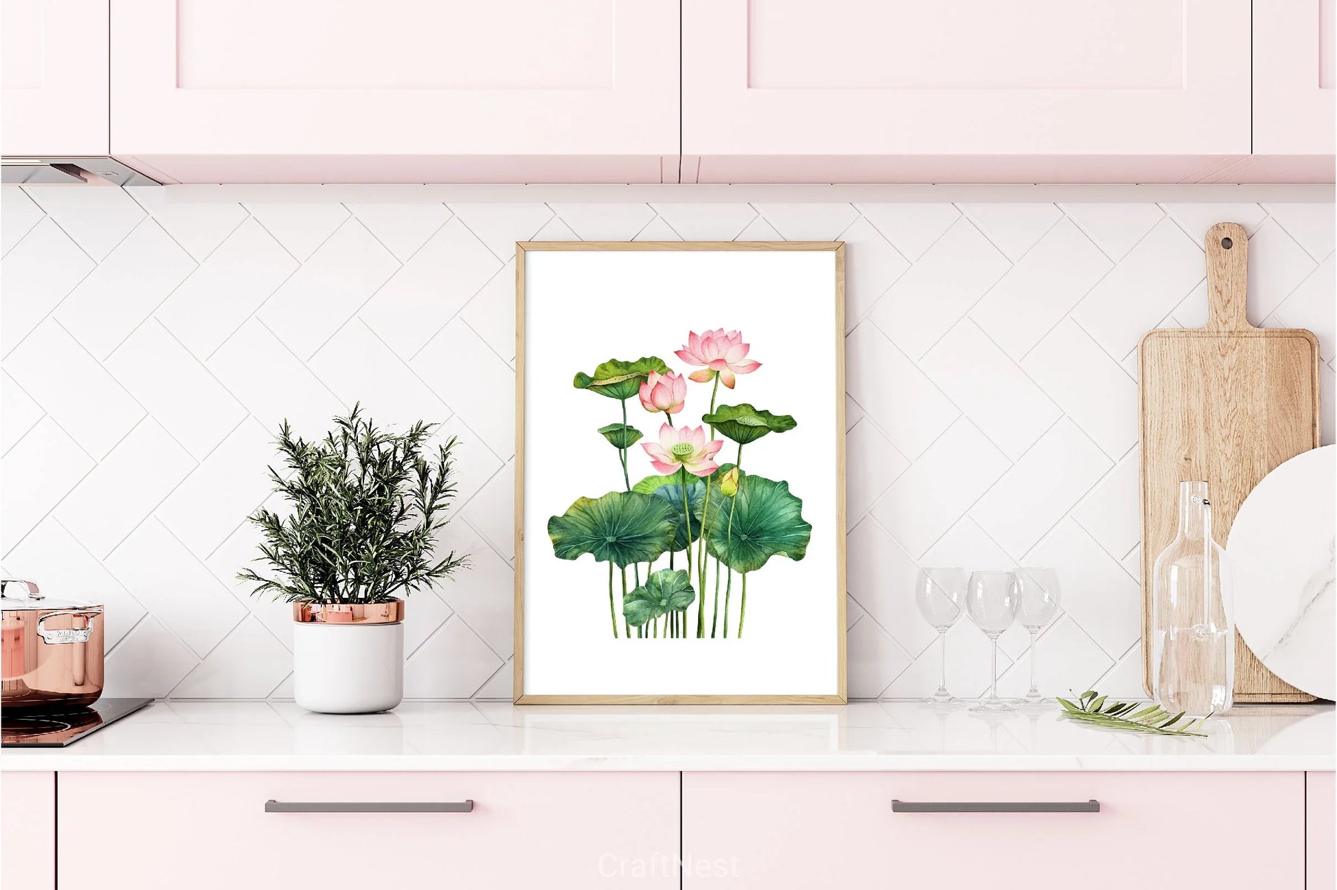 Lotus Flower Arrangements Clipart Bundle - CraftNest - Digital Crafting and Art