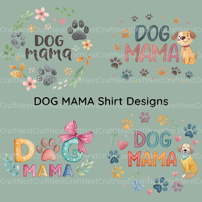 Dog Mama Clipart Bundle - CraftNest - Digital Crafting and Art