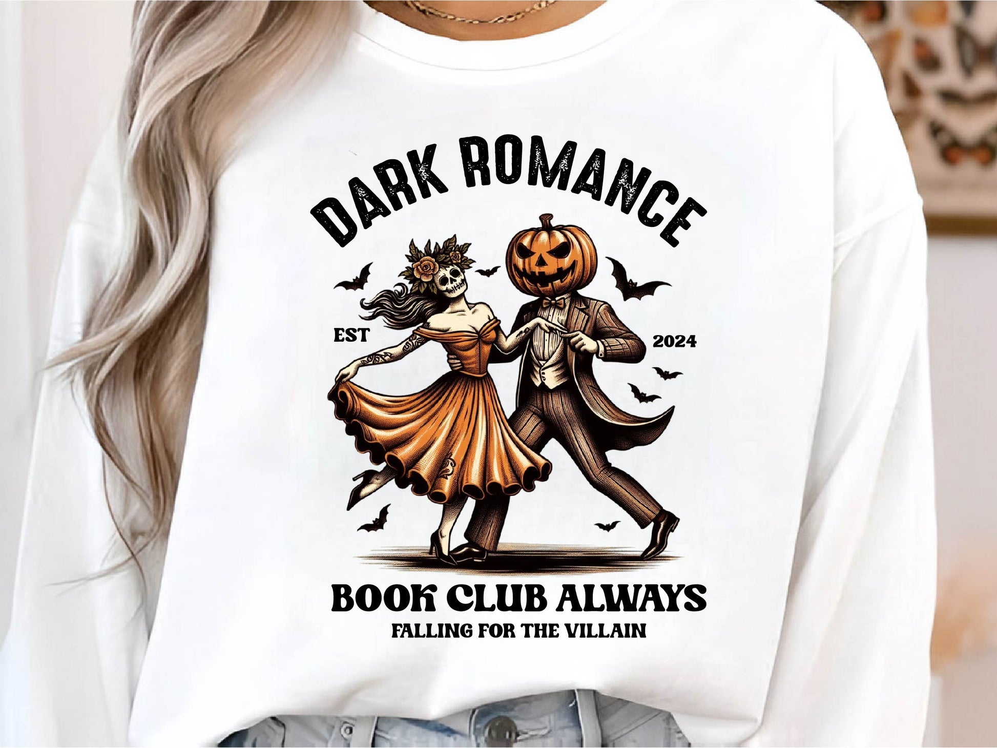 Dark Romance Book Club Vintage Halloween Clipart Bundle - CraftNest - Digital Crafting and Art