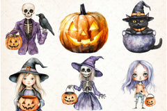 Cute Halloween Clipart Bundle 17 - CraftNest - Digital Crafting and Art