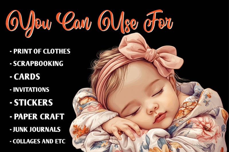 Pink Baby Girl Nursery Clipart Bundle 2 - CraftNest - Digital Crafting and Art