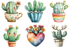 Cute Cactus Clipart - CraftNest - Digital Crafting and Art