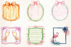 Coquette Summer Frame Clipart Bundle - CraftNest - Digital Crafting and Art