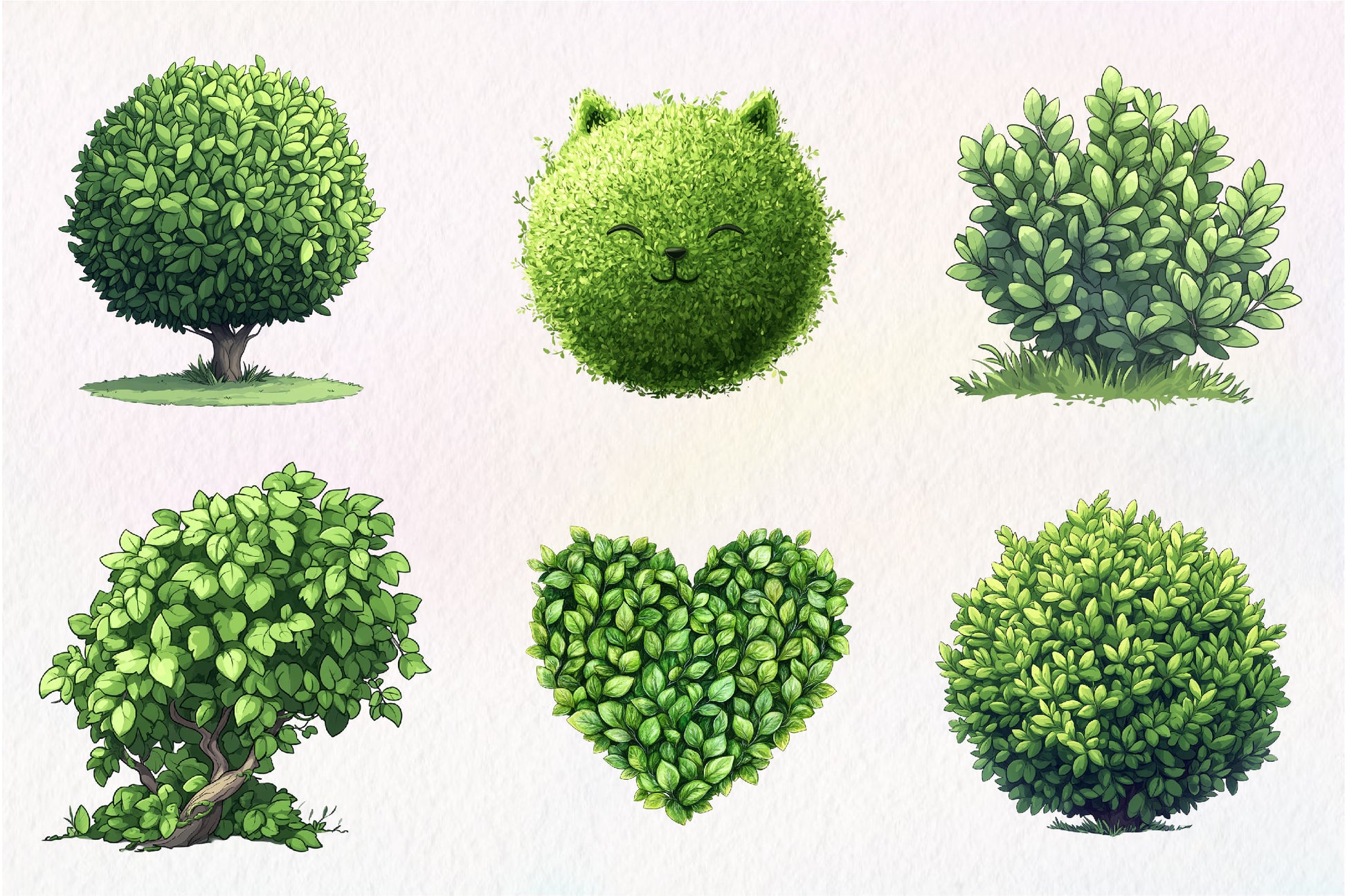 Bushes Clipart Bundle - CraftNest - Digital Crafting and Art